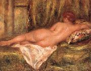 Pierre Auguste Renoir reclinig nude rear ciew oil painting artist